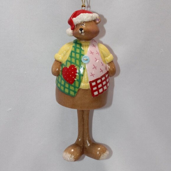 Fitz And Floyd GIFT GALLERY “Teddy Bear Bell” Ornament - Picture 8 of 10